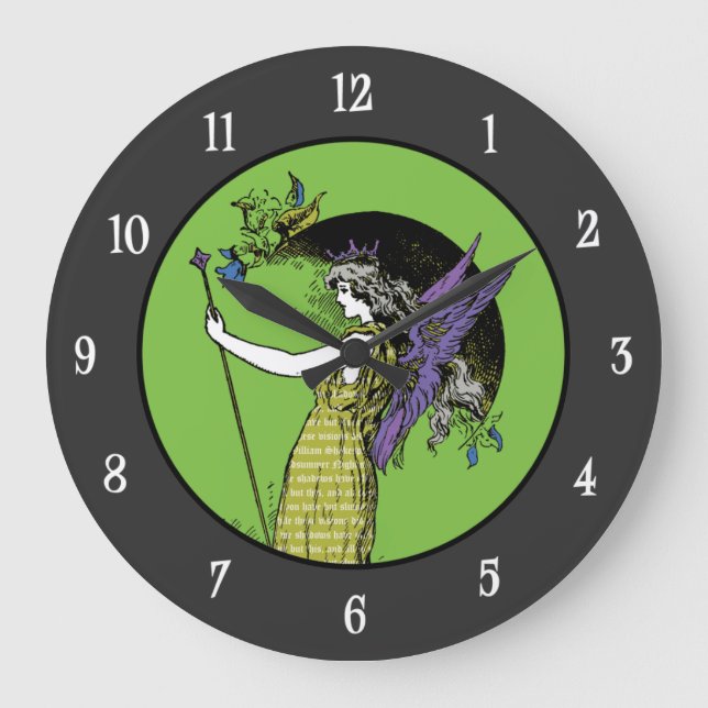The Fairy Queen Large Clock (Front)
