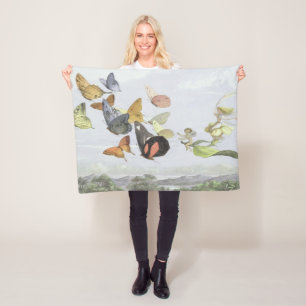 The Fairy Queen's Carriage Elf World Fleece Blanket