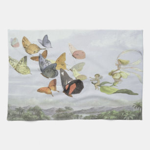 The Fairy Queen's Carriage   Elf World Kitchen Towel