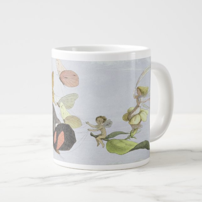 The Fairy Queen's Carriage | Elf World Large Coffee Mug (Front Right)