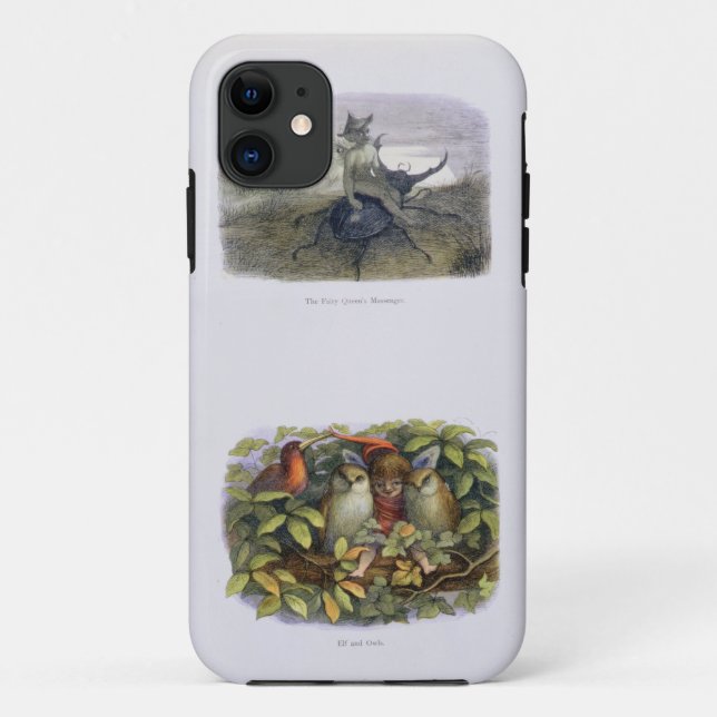 The Fairy Queen's Messenger, and Elf and Owls, ill Case-Mate iPhone Case (Back)
