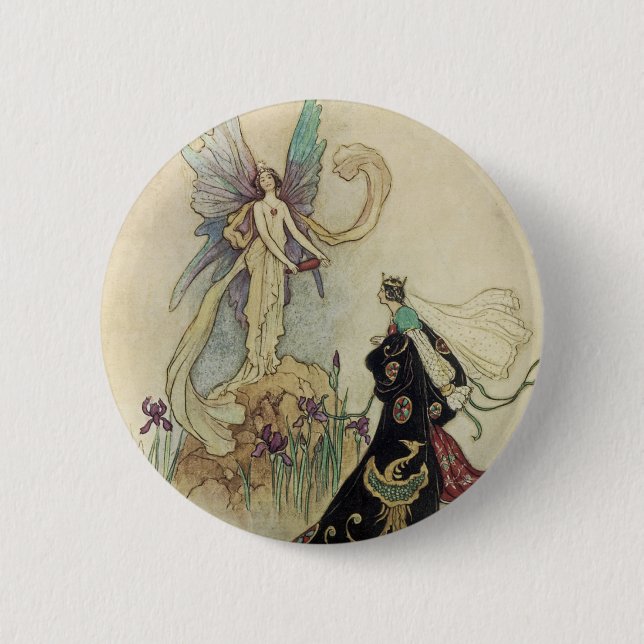The Fairy There Welcomed Her Majesty 2 Inch Round Button (Front)