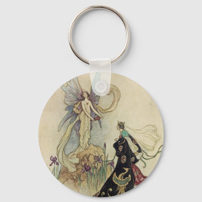 The Fairy There Welcomed Her Majesty Keychain (Front)