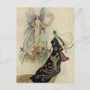 The Fairy There Welcomed Her Majesty Postcard