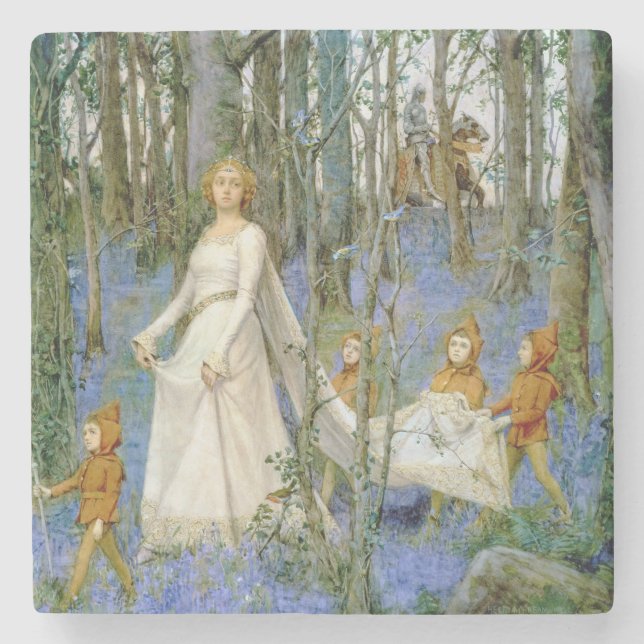 The Fairy Wood Stone Coaster (Front)