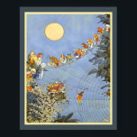 The Fairy's Birthday by William Heath Robinson Poster<br><div class="desc">Beautiful 1925 illustration by William Heath Robinson The Fairy's Birthday. Illustration features animals. elves,  fairies bringing birthday gifts to the fairy queen.</div>