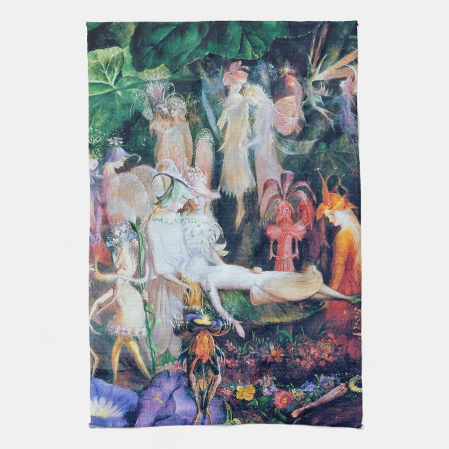 The Fairy's Funeral, John Anster Fitzgerald Kitchen Towel (Vertical)
