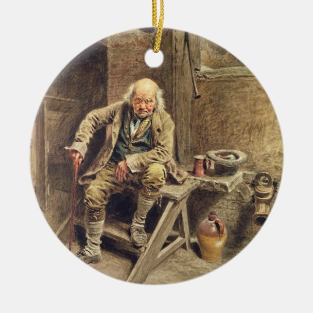 The Faithful Old Servant Ceramic Ornament (Front)