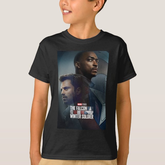 The Falcon and The Winter Soldier Shield Poster T-Shirt (Front)
