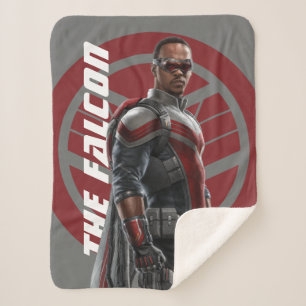 The Falcon Character Art Sherpa Blanket