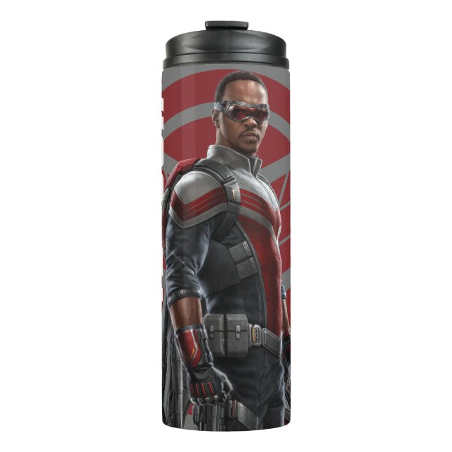 The Falcon Character Art Thermal Tumbler (Front)