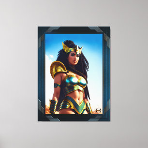 The Falcon Queen Of Rhinearion by Xzendor7 Canvas Print