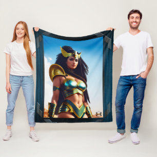 The Falcon Queen Of Rhinearion by Xzendor7 Fleece Blanket