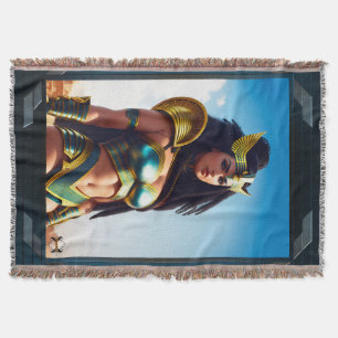 The Falcon Queen Of Rhinearion by Xzendor7 Throw Blanket