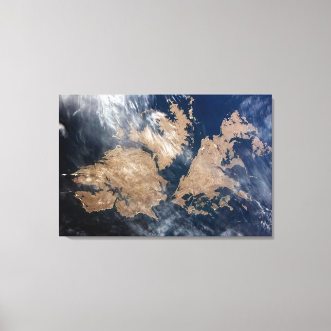 The Falkland Islands (Islas Malvinas). Canvas Print (Front)