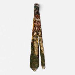 The Fall - Adam and Eve by Raphael Sanzio Tie