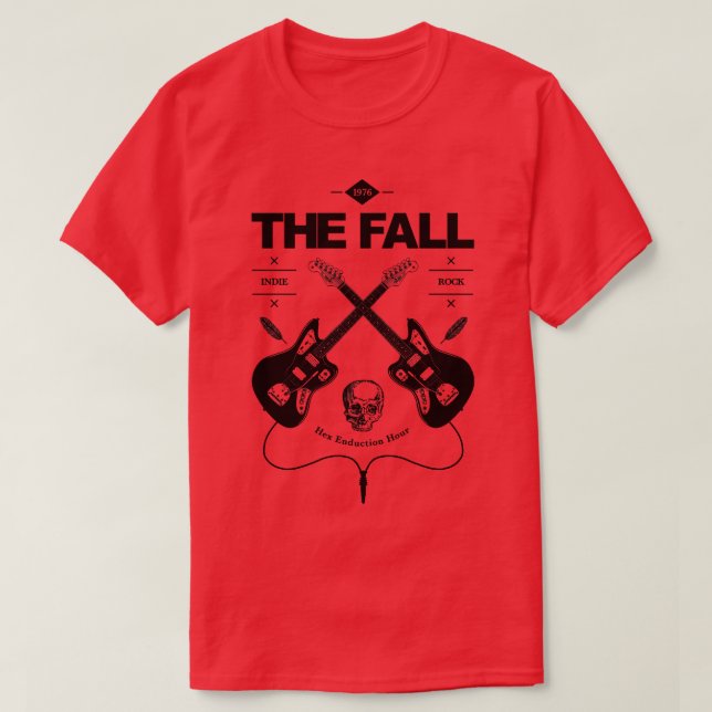 The Fall Guitar Logo T-Shirt (Design Front)