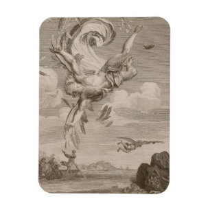 The Fall of Icarus, 1731 (engraving) Magnet