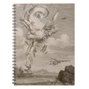 The Fall of Icarus, 1731 (engraving) Notebook
