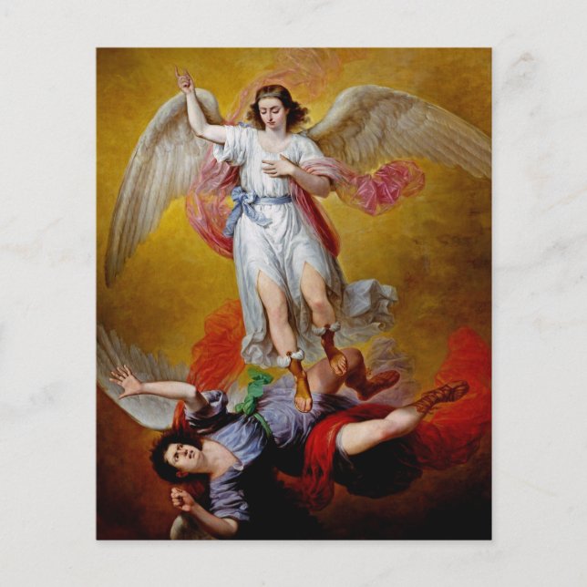 The fall of Lucifer by Antonio Maria Esquivel (Front)