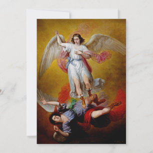 The fall of Lucifer by Antonio Maria Esquivel Invitation