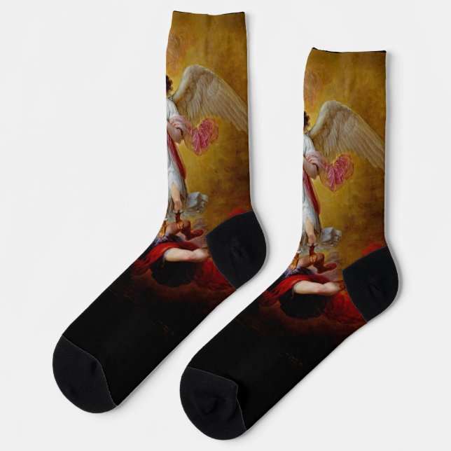 The fall of Lucifer by Antonio Maria Esquivel Socks (Left)