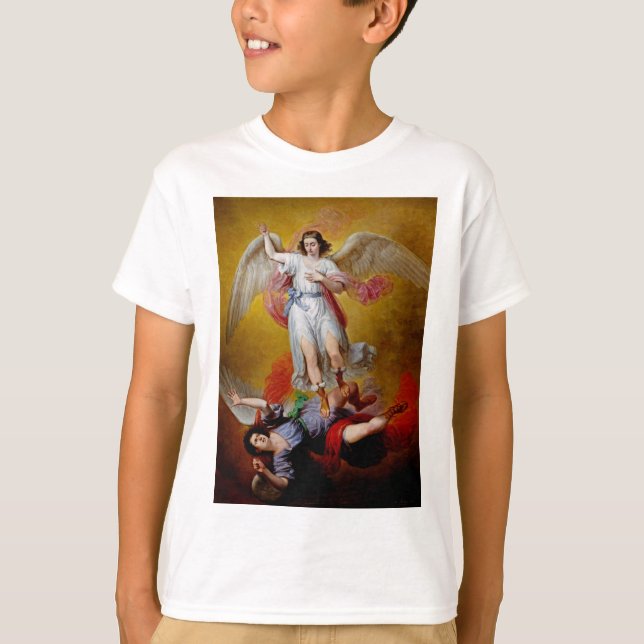 The fall of Lucifer by Antonio Maria Esquivel T-Shirt (Front)