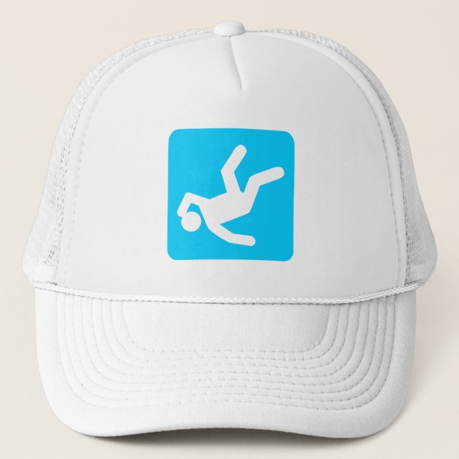 The Fall of Man - Sky Blue Trucker Hat (Front)