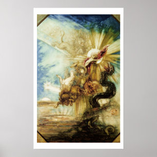 The Fall of Phaethon (w/c on paper) Poster