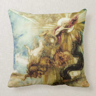 The Fall of Phaethon (w/c on paper) Throw Pillow