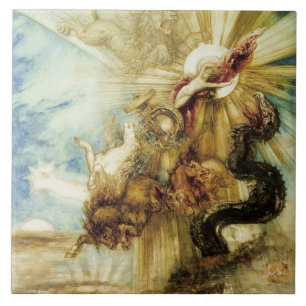 The Fall of Phaethon (w/c on paper) Tile