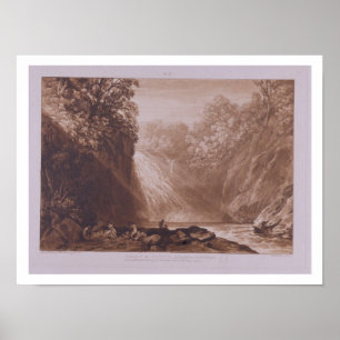 The Fall of the Clyde, engraved by Charles Turner Poster