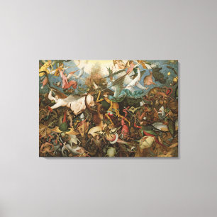 The Fall of the Rebel Angels, 1562 Canvas Print
