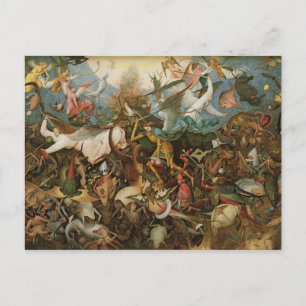 The Fall of the Rebel Angels, 1562 Postcard