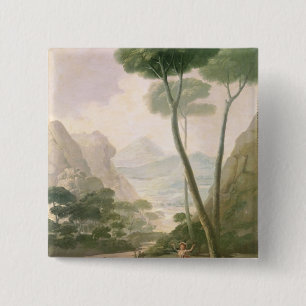 The Fall or The Accident, 1787 2 Inch Square Button