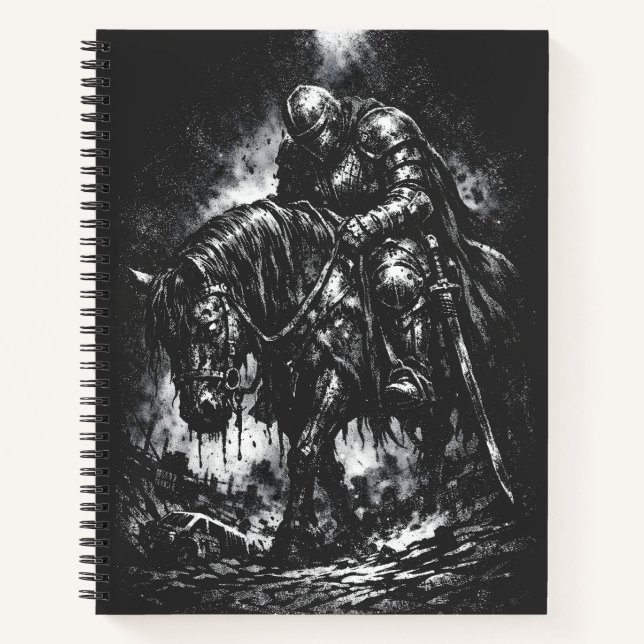 The Fallen Knight by BurnsInHell Notebook (Front)