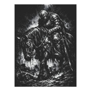 The Fallen Knight by BurnsInHell Poster