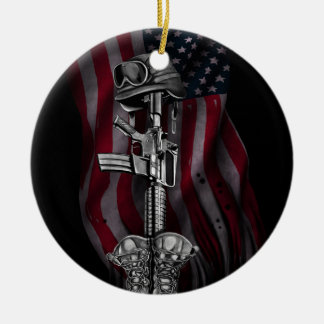 The Fallen Soldier Ceramic Ornament
