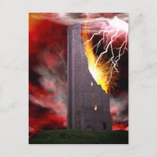 The Falling Tower Tarot Card Art