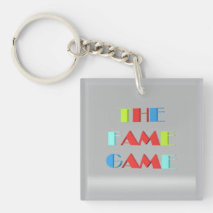The Fame Game how famous are you Button Keychain