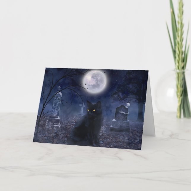 "The Familiar" Halloween Card (Front)