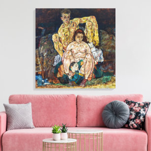 The Family Egon Schiele Canvas Print