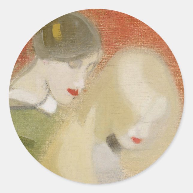The Family Heirloom, Helene Schjerfbeck  Classic Round Sticker (Front)