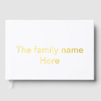 The family name here message simple minimal text