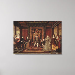 The Family of Henry VIII: Canvas Print
