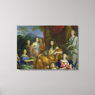The Family of Louis XIV  1670 Canvas Print