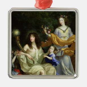 The Family of Louis XIV 1670 Metal Ornament