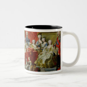 The Family of Philip V, 1743 (oil on canvas) Two-Tone Coffee Mug