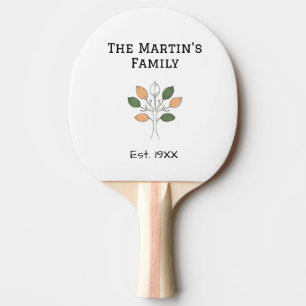 the family reunion est. year name tree community  ping pong paddle
