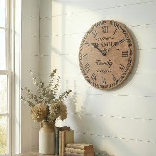 The Family SMITH Wall Clock